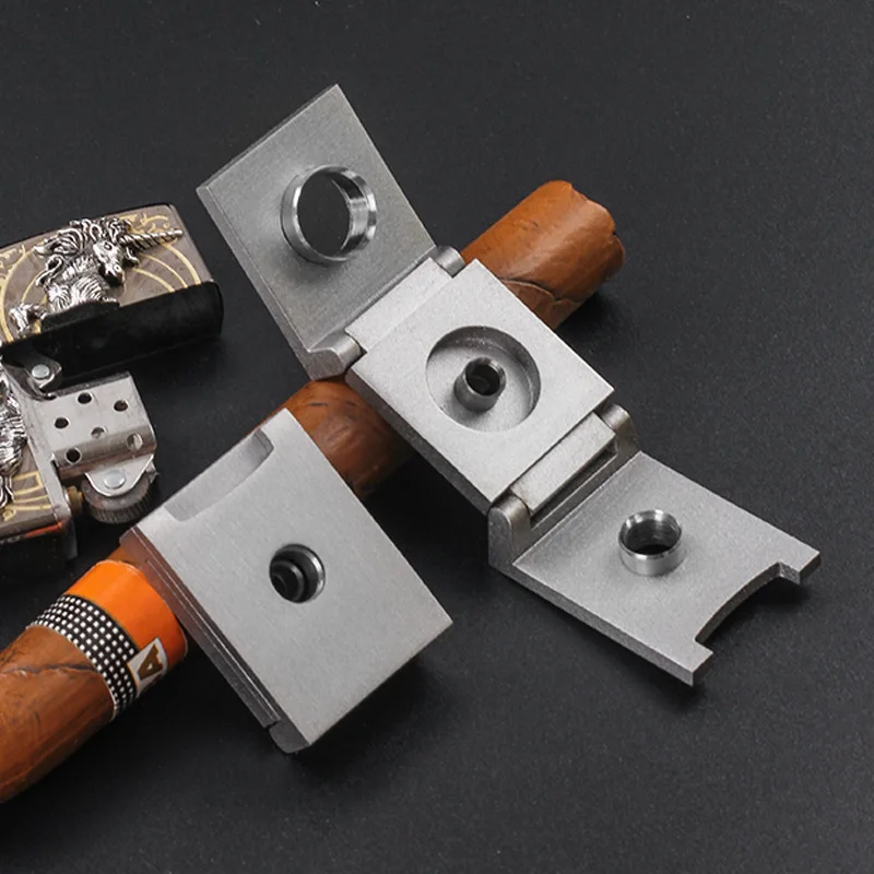 

Stainless Steel Cigar Puncher Cigarro Drill Hole Opener Foldable Portable Cigarrera Smoking Accessories 3 in 1