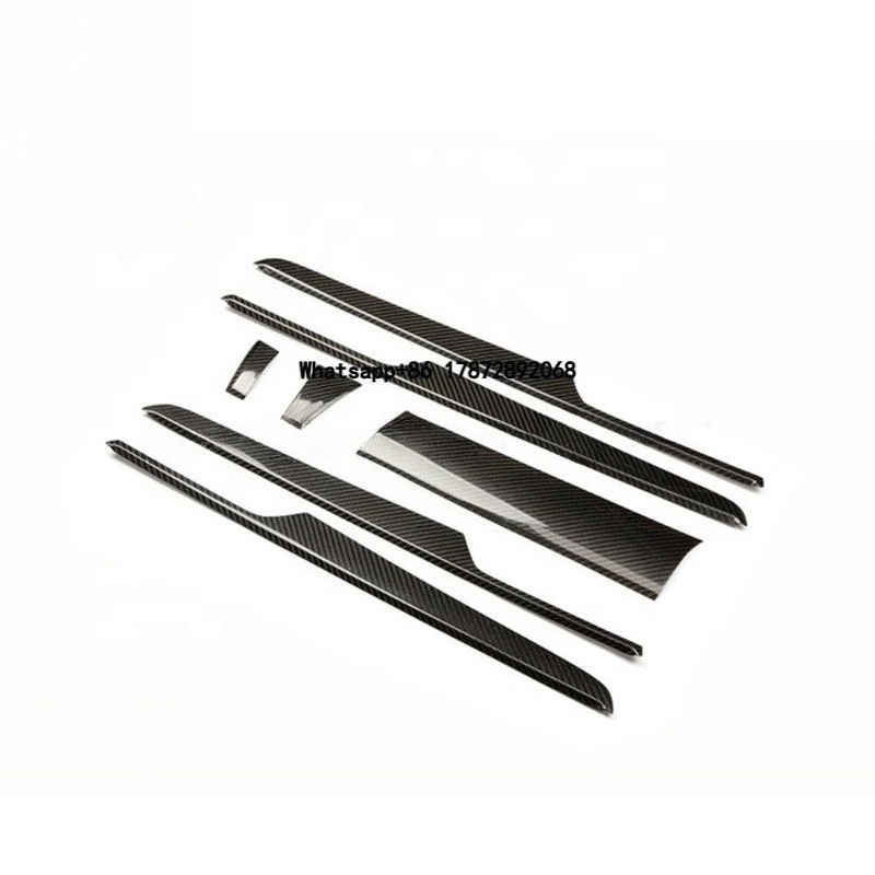 

Real Carbon Fiber Center Console Decorative Trim for Macan Interior Trim Set Cover Panel