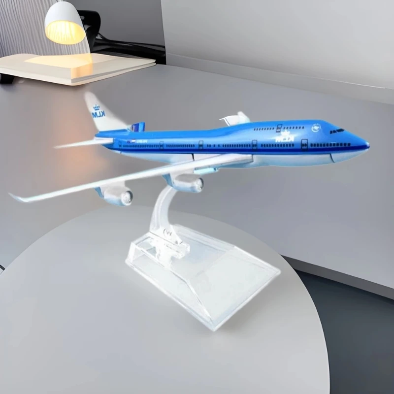 

1/400 Scale Aviation KLM B747 Alloy Aircraft Plane 16cm B747 Airplane Model home Decoration Collection Gifts