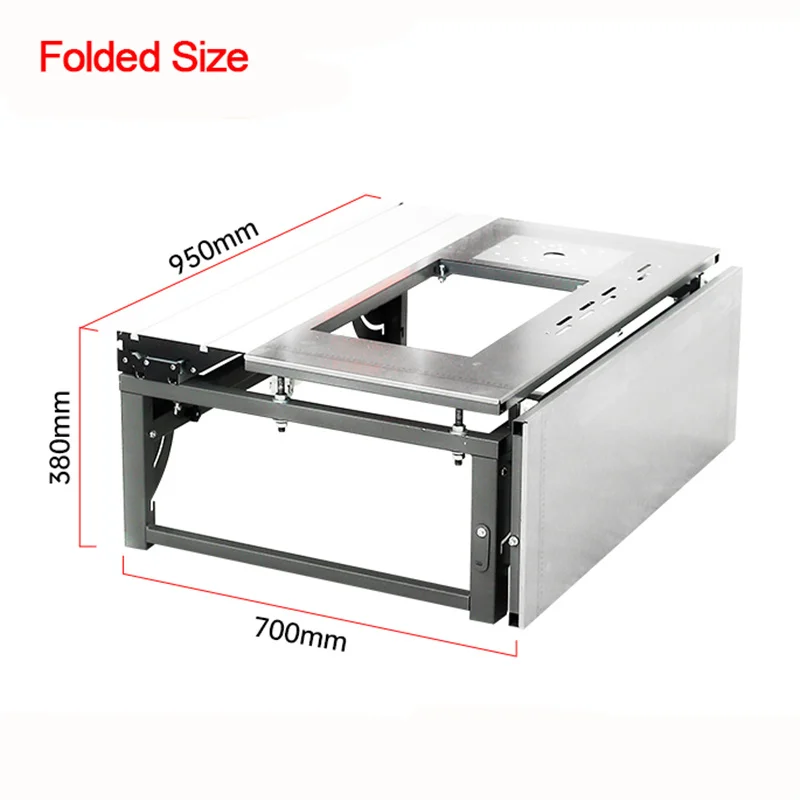 New Precision Sliding Table Saw Woodworking Workbench Multi-function Folding Saw Table Dust-free Cutting Saw Dedicated