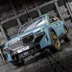 1:24 BMW XM SUV Alloy Sports Car Model Diecast Metal Car Vehicles Model Simulation Sound and Light Collection Childrens Toy Gift