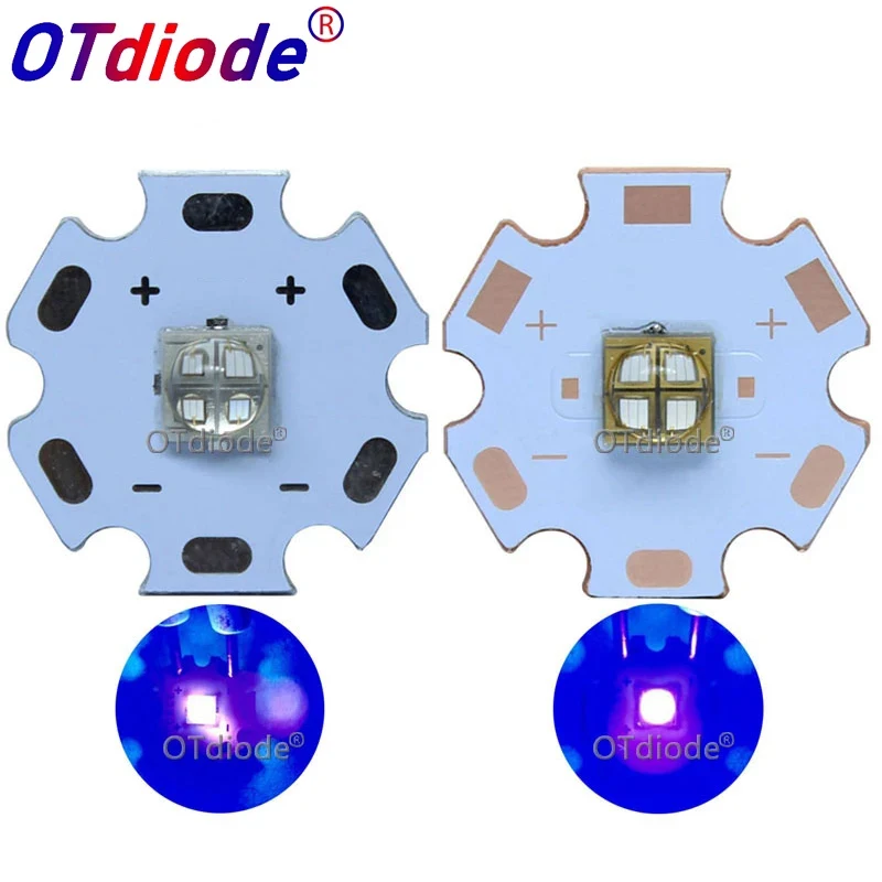 10W12W 5050 USA Semileds Led UV Purple 365nm 405nm UV Purple LED for uv light Flatbed Printer glue curing light flashlight part