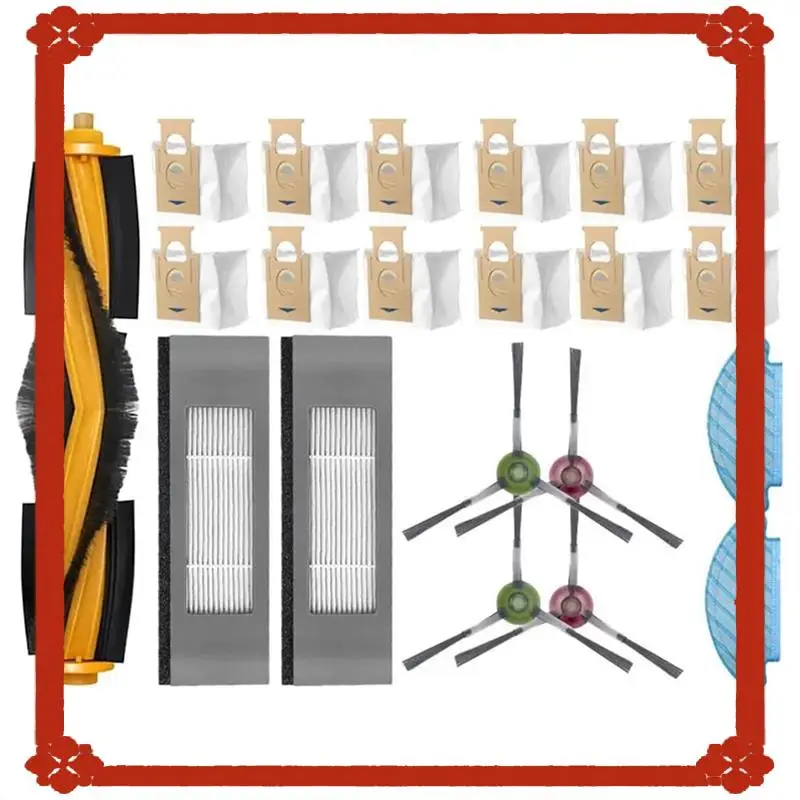 

24-часовая доставка, основная боковая щетка, Hepa-фильтр, тканевые мешки для пыли для робота-пылесоса ECOVACS DEEBOT N10 N10 PLUS