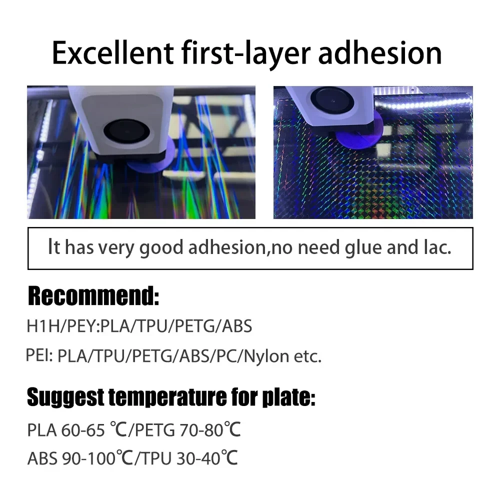 Pei Blatt 180x180 Für KINGROON KP3S Pet Peo Pey Magnetische Bauplatte Federstahl 3D-Drucker Beheiztes Bett – Detail 10