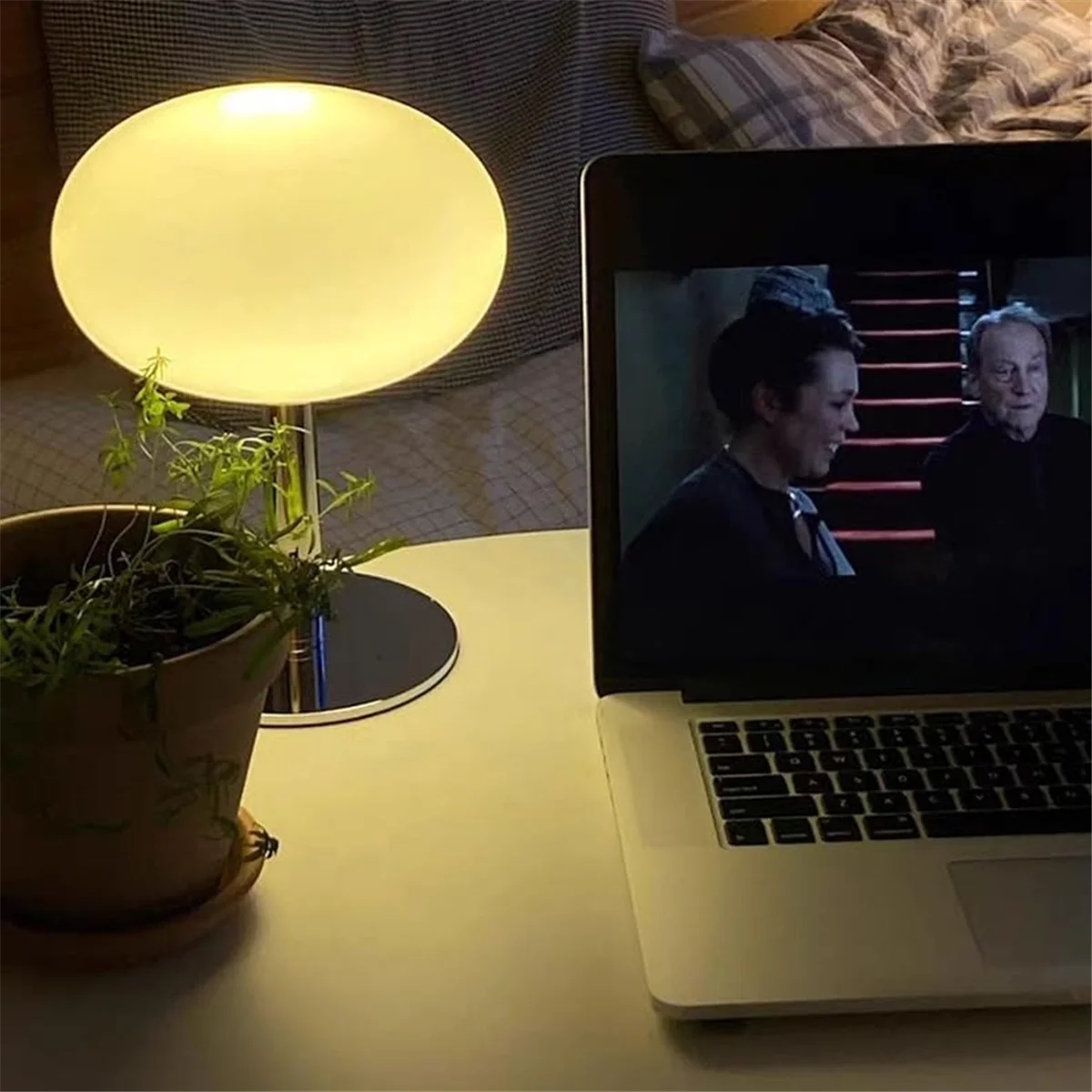 FZFZ テーブルランプ ロリポップ ベッドサイドランプ ナイトスタンド用 3色調光可能 USBランプ 寝室 デスク読書灯 A