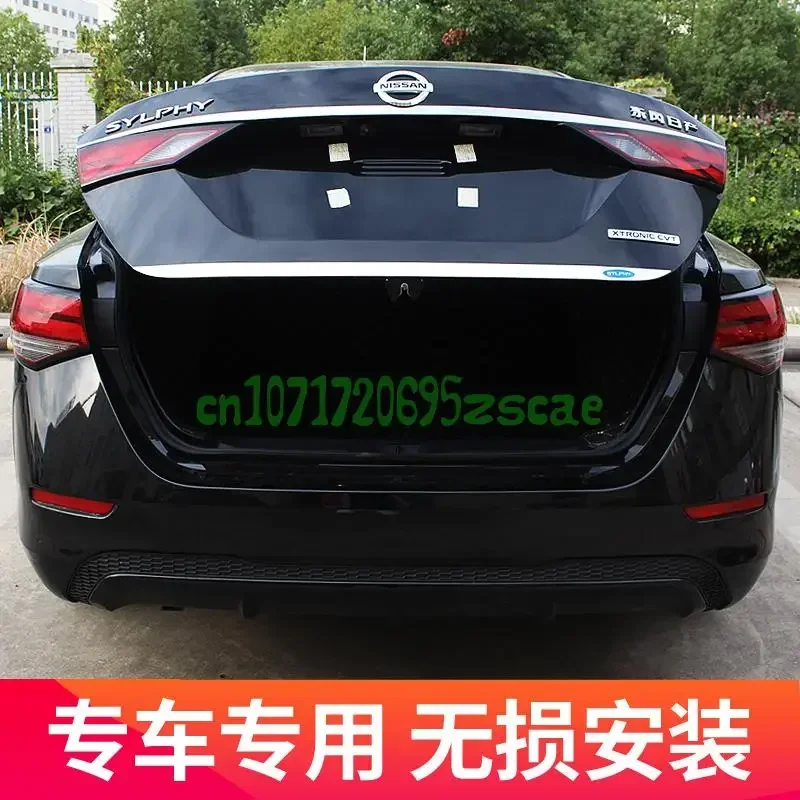 

Для Nissan Sylphy 2020 2021 2022 2023, задняя дверь багажника, накладка на багажник, декоративная полоса, автомобильные аксессуары