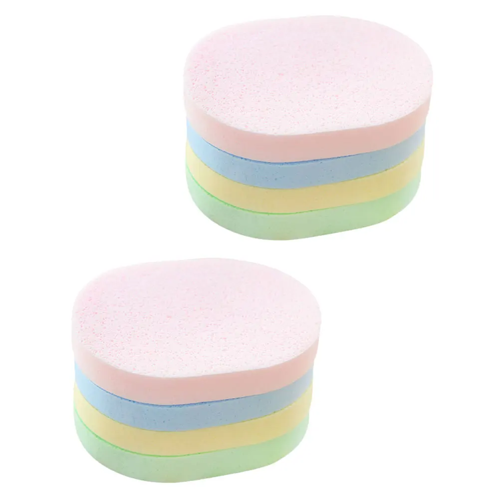 8 stuks gezichtsreinigingssponzen hoogwaardig mild sponsmateriaal diepe poriënreiniging exfoliërende gezichtshuidverzorgingshulpmiddelen