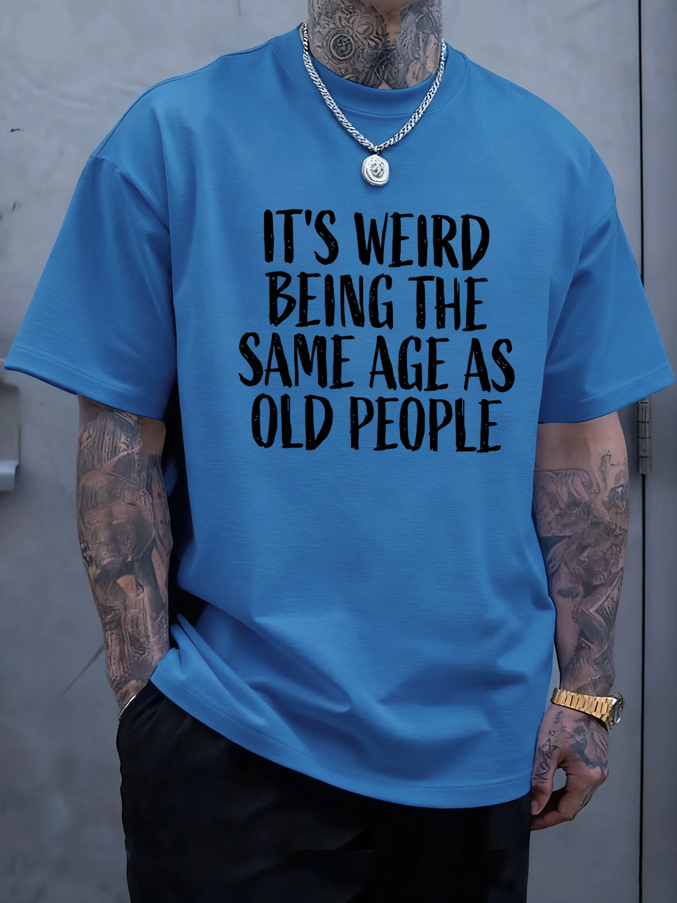 Ich kann nicht glauben, ich bin bereits alt, lustiger Druck, Herren-T-Shirt, Baumwolle, Hip-Hop-T-Shirts, weiche, übergroße Kleidung, lässige Sommer-Tops