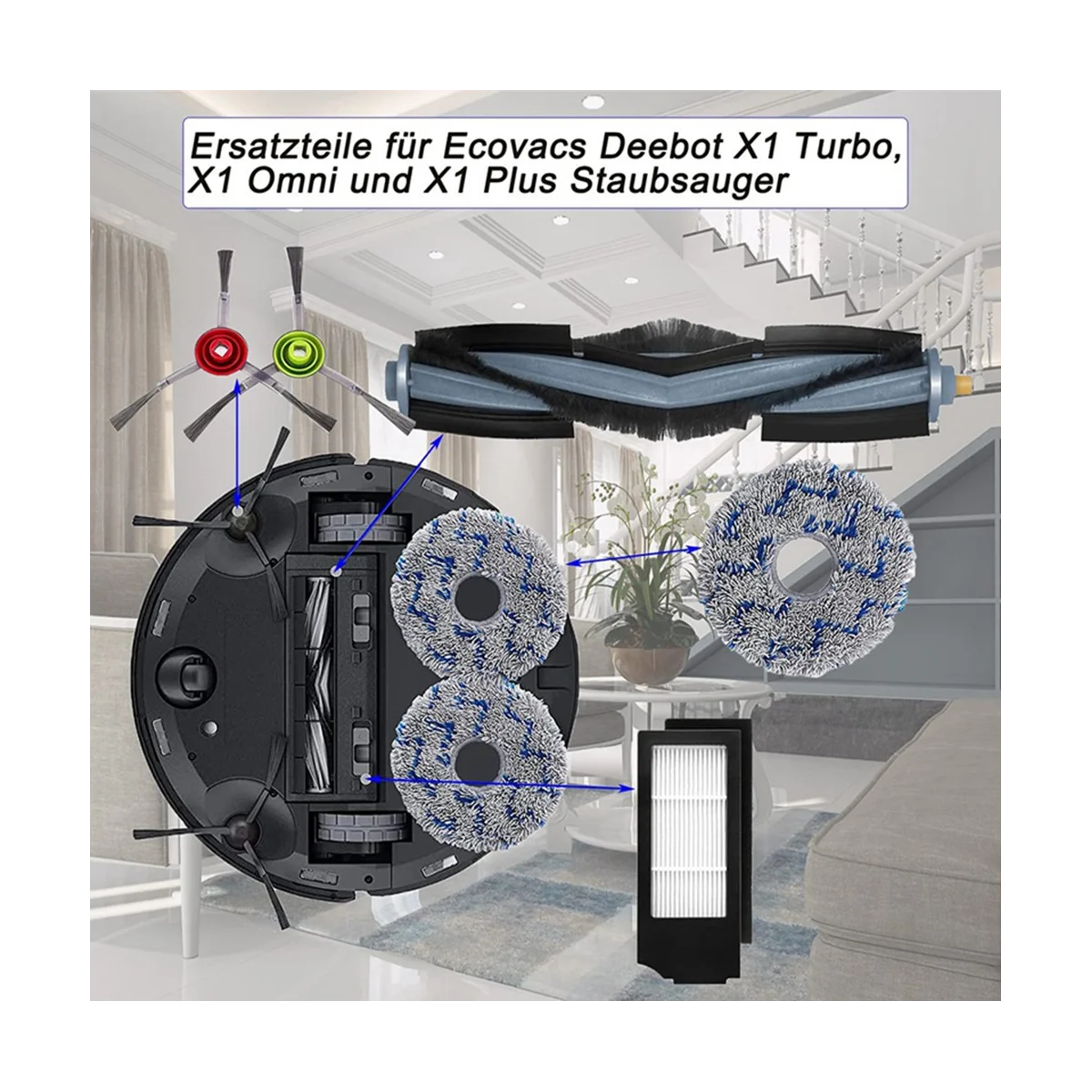 เหมาะสําหรับ Cobos X1 Pro T10Omni Sweeper Robot อุปกรณ์เสริม Mop Roller แปรงกรอง