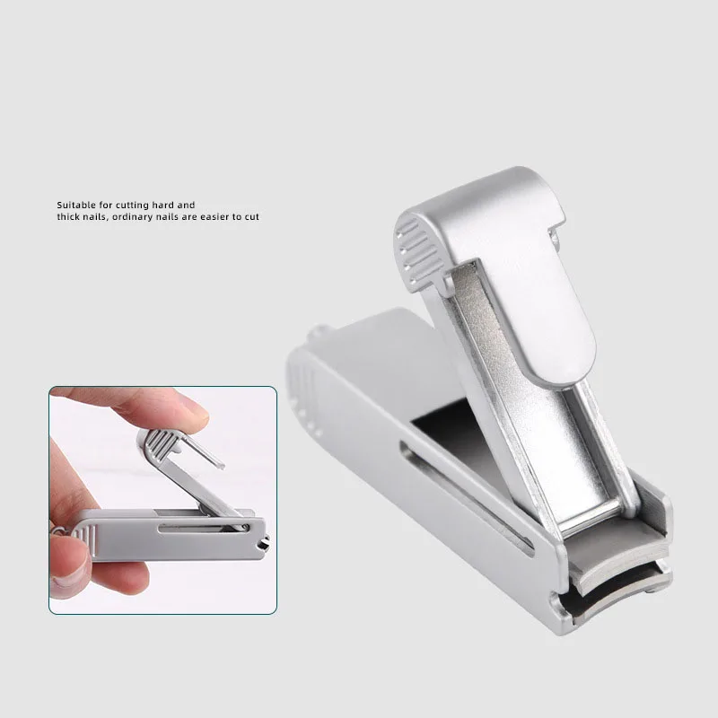 

Stainless Steel Folding Nail Clipper Hard & Thick Nail Trimming Portable Small Push-Pull Nail Clipper Splash Proof Nail Clipper