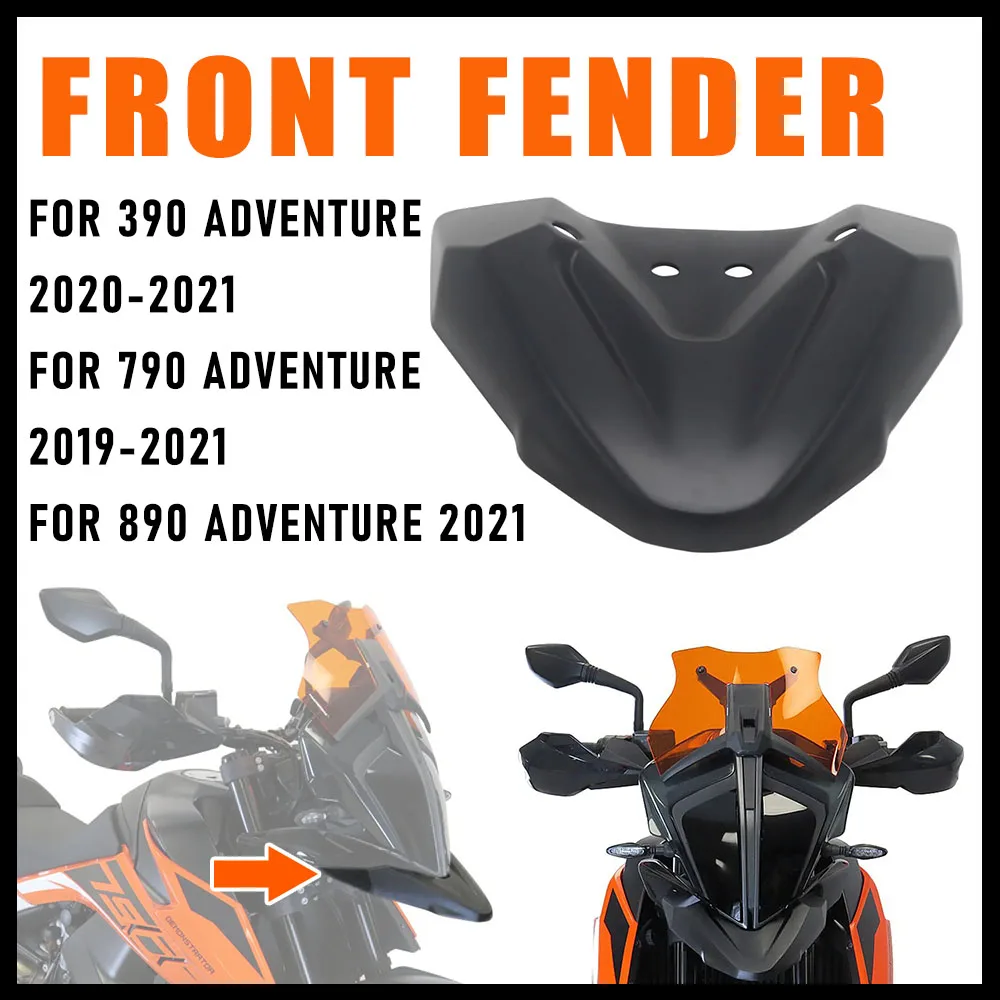 

FOR KTM 390 790 890 Adventure 2019 2020 2021 NEW Motorcycle Front Fender Mudguard Beak Cowl Guard Extension Wheel Cover Fairing