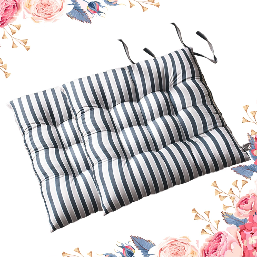 

2pcs Striped Cushion Fashion Cushion Thick Warm Non Fading Purple Seat Pad for Office Bedroom Living Room Easy Clean