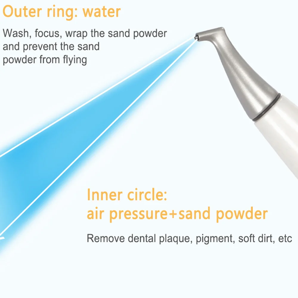 JUMTOP Dental Air Prophy Unit Anti-zuiging Tanden Polijstmachine Lucht Waternevel Zandstralen Tanden Polijsten Gereedschap