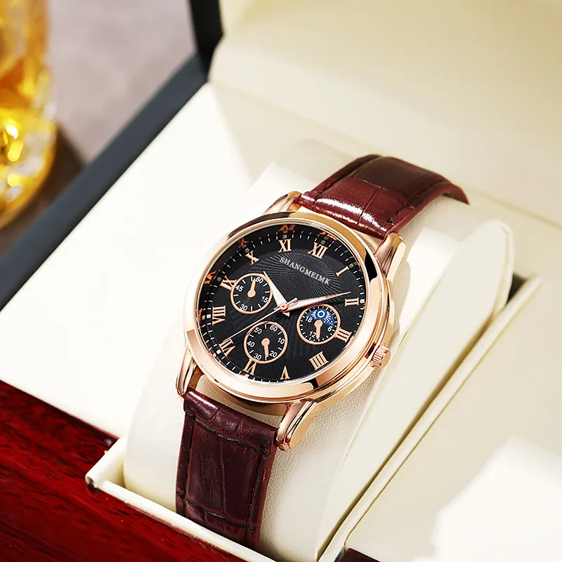 Nova moda homem de luxo negócios relógio couro dos homens esportes casuais relógios quartzo reloj hombre masculino militar relógio pulso quente