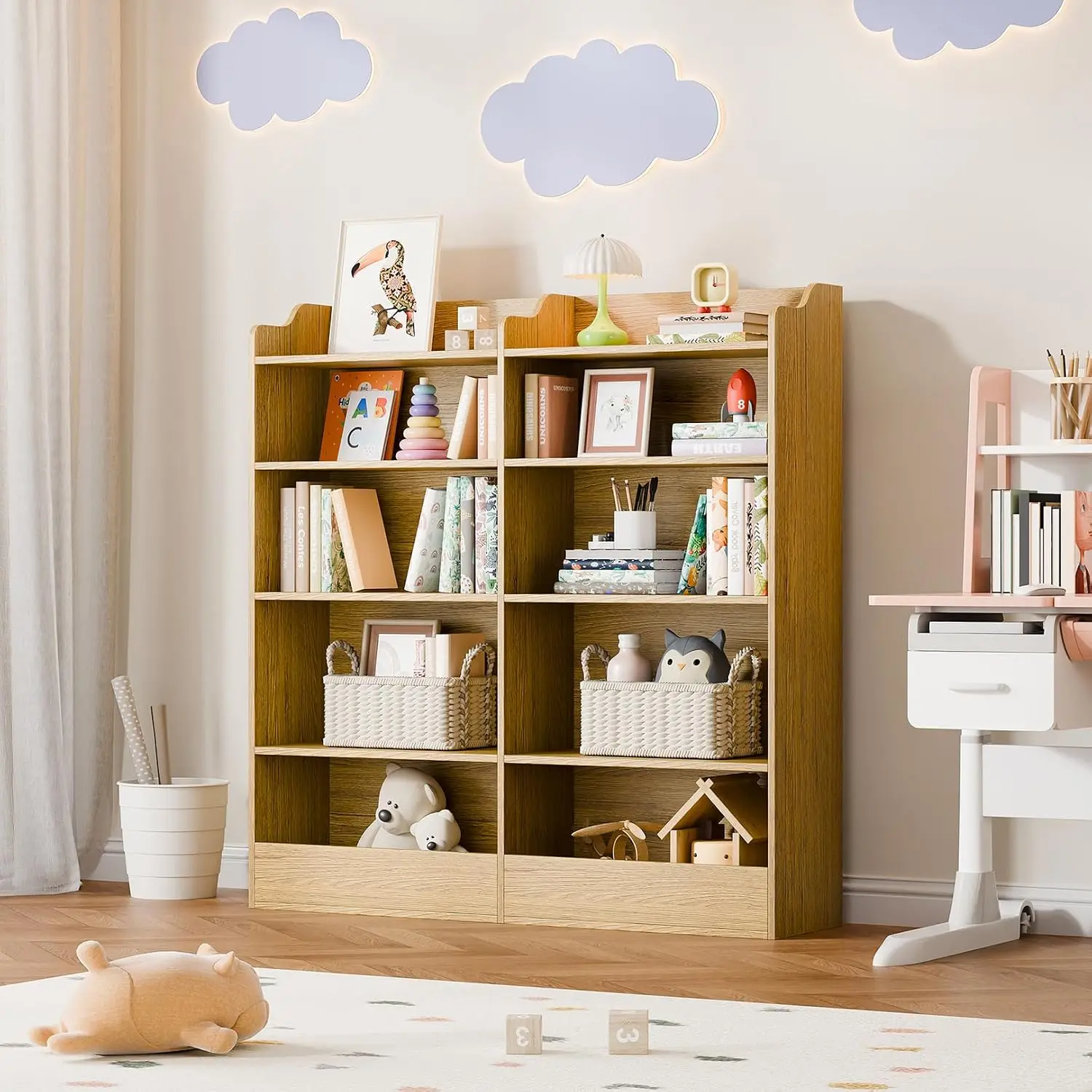 5 Tier 10 Cube Storage Organizer Bookshelf Cabinet for Living Room & Office, Customized