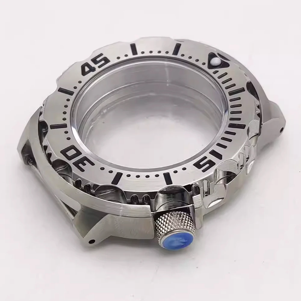 NH35 Cassa 42MM Cassa per orologio in acciaio inossidabile + braccialetto per NH35/NH36/NH38/NH70/4R Movimento Shell Cinturino per orologio adatto quadrante da 29 mm