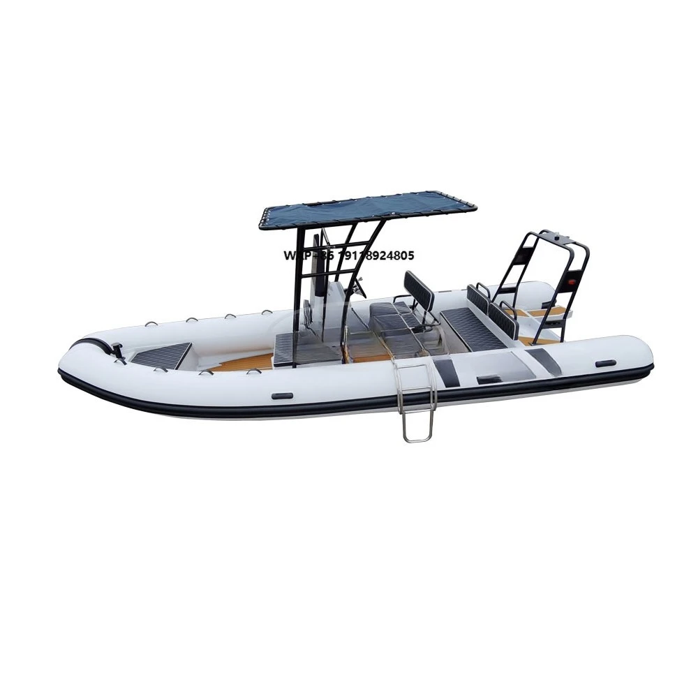 22ft Boat Hypalon Rigid Inflatable Semi Submarine Boat Bateau Semi Rigide 7m Avec Moteur
