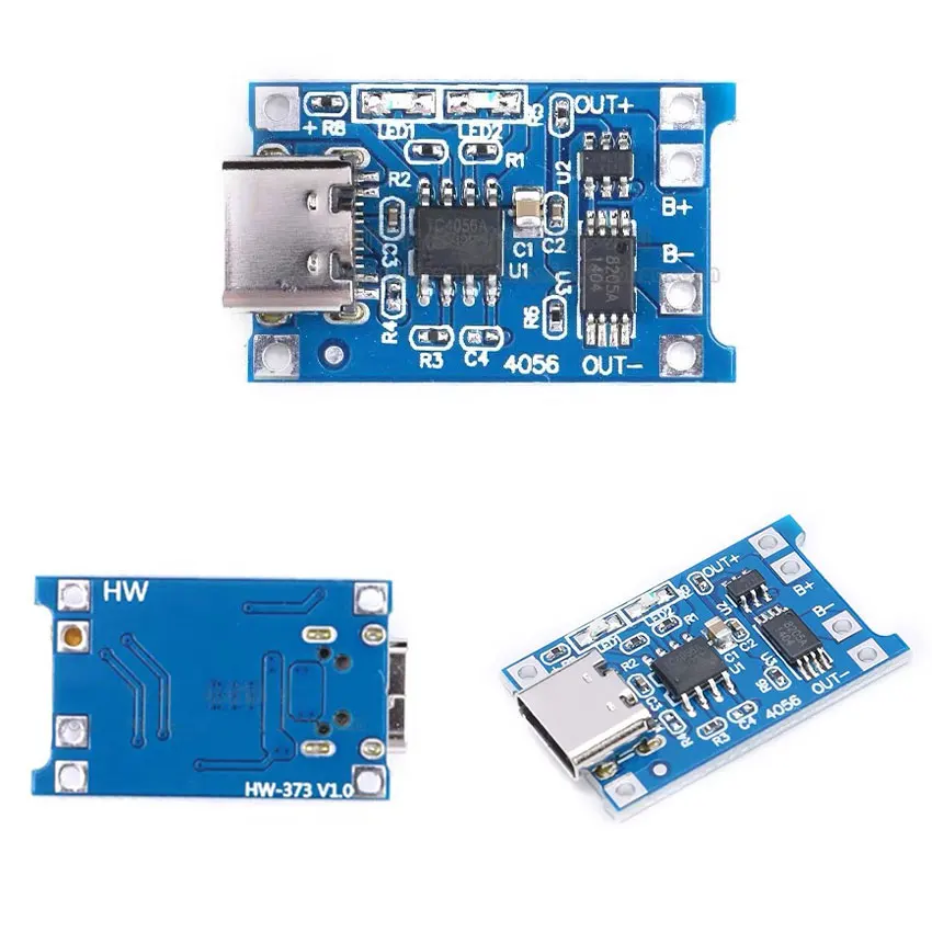 

10-50pc Type-C Micro Mini 5V 18650 TP4056 Lithium Battery Charger Module Charging Board With Protection Dual Functions 1A Li-ion