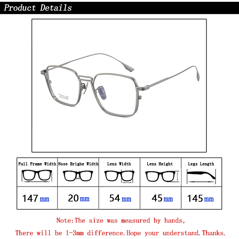 الرجال اليدوية الرجعية خفيفة التيتانيوم النقي مربع مكافحة الضوء الأزرق ثنائية البؤرة نظارات للقراءة مد البصر نظارات نظارات قريبة بعيدا