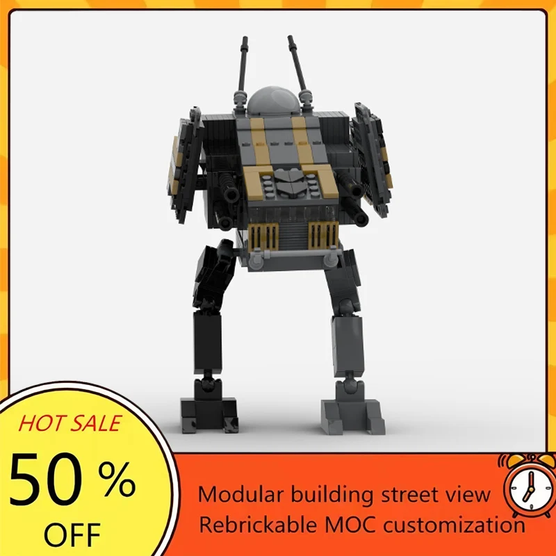 

Набор для сборки модульного боевого робота MOC из 436 деталей по мотивам популярного фильма «Звездные войны», технологичный конструктор, подарок на праздник, детский игровой набор