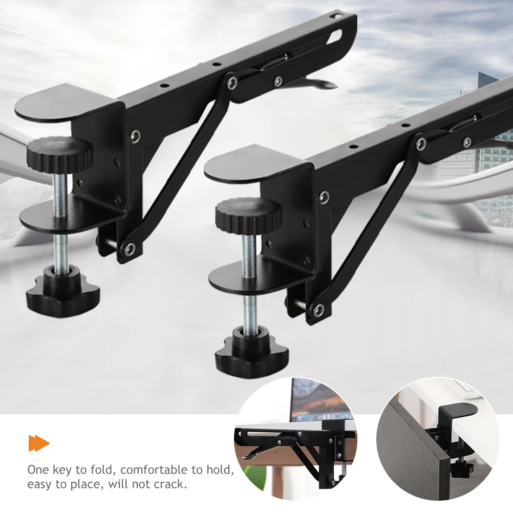 Foldable Bracket Support Desk Extension 5