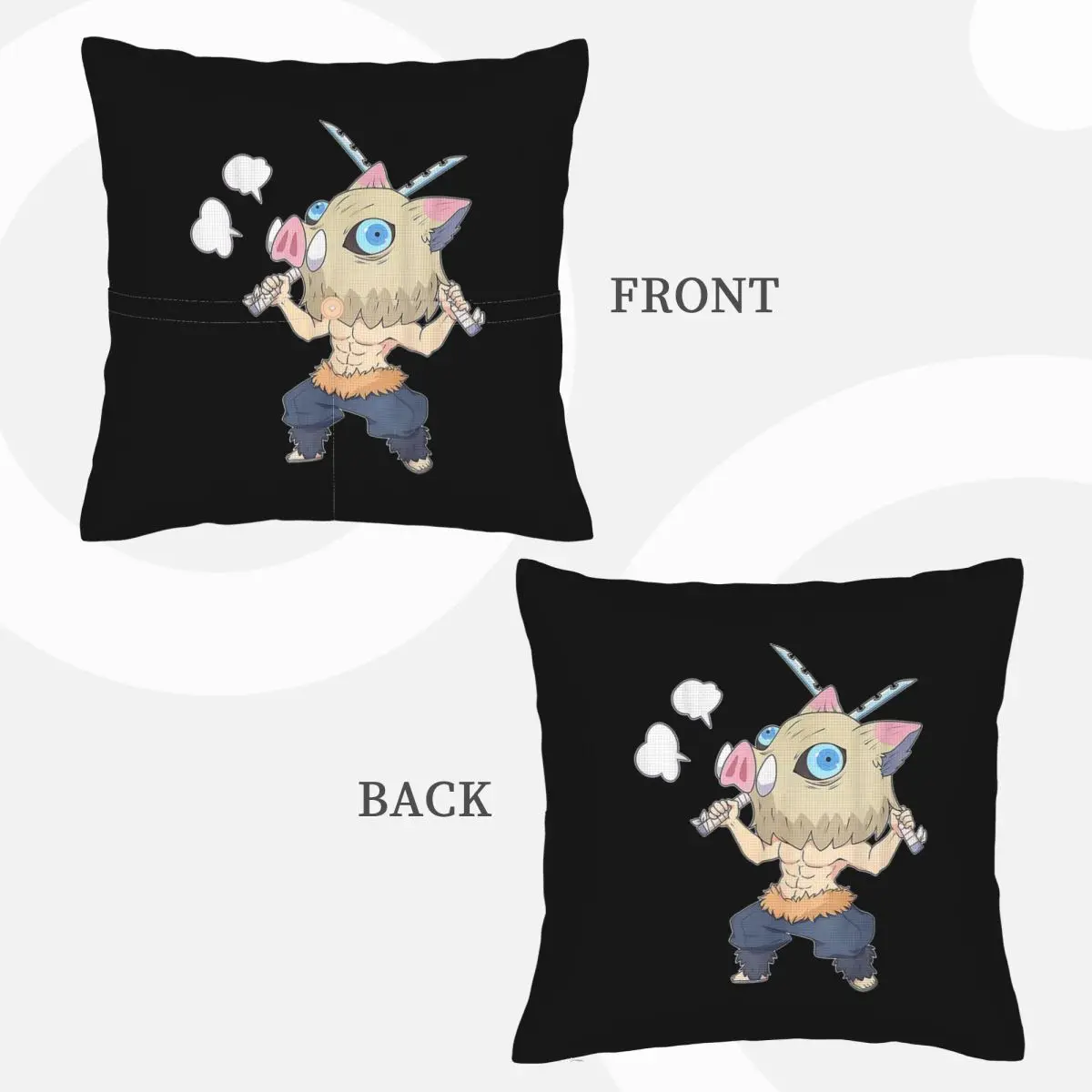 Slayer Demon Anime Teams Square Linen Pillowcase Cushion Cover Polyester Decor Bedroom Home Comfort Throw Pillow