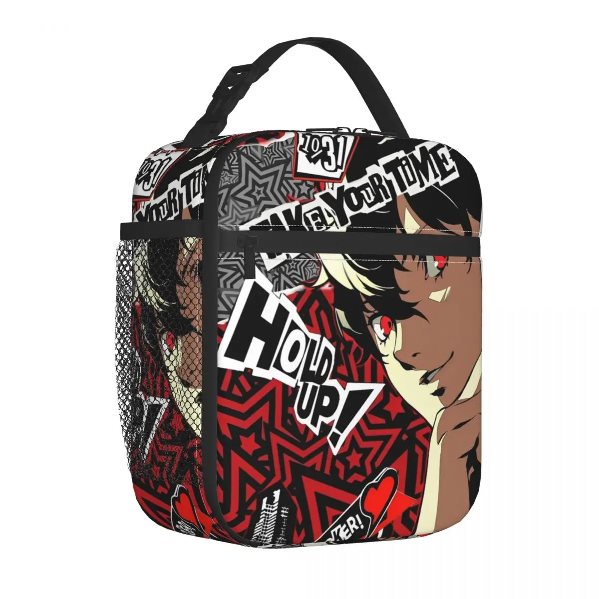 Personas Anime Insulated Lunch Bag Cooler Bag Reusable Meal Container High Capacity Tote Lunch Box Food Handbags Beach Outdoor