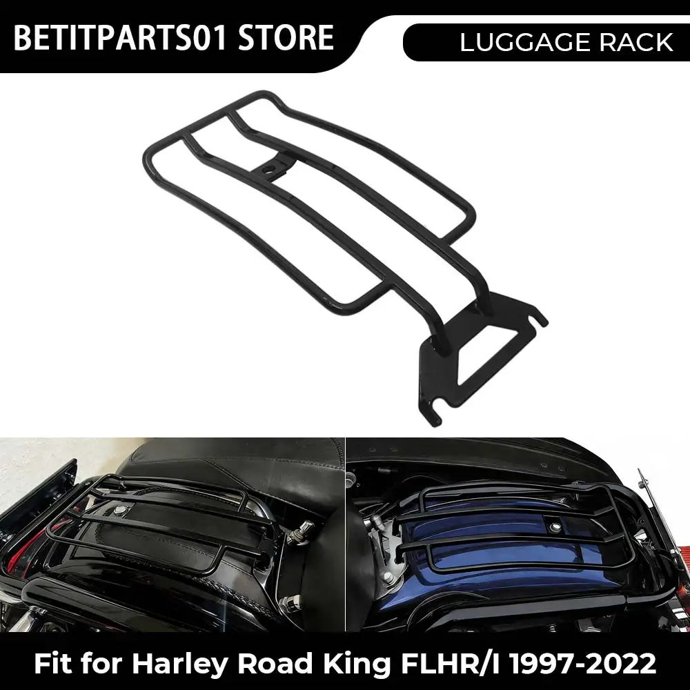 

Задний багажник для мотоцикла, черный, сверхпрочный металлический, для Harley Davidson Electra Glide Ultra Classic Injected-FLHTCU 1998-2006