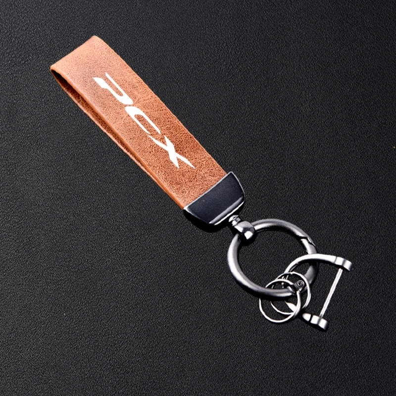 혼다 PCX 125 150 160 PCX125 PCX150 PCX160 액세서리 고급 오토바이 가죽 키 체인 금속 열쇠 고리 액세서리