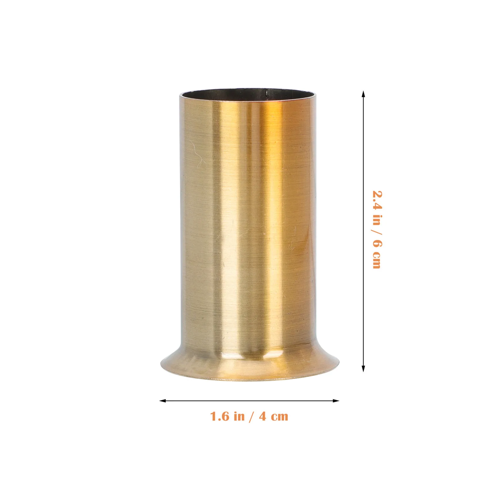 6Pcs Elegant European Style Socket Covers Metal Candelabra Sleeve Covers for Ceiling Lamps Dining Room Living Room