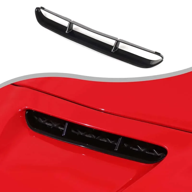 1Pcs ABS Black For Chevrolet Corvette C6 2005-2013 Car cover front air intake decorative frame sticker accessories (Replacement) - view 3