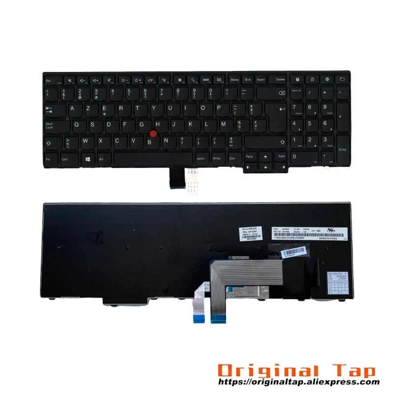 BE Belgian Keyboard for Lenovo Thinkpad P50s T560 W540 T540p W541 T550 W550s L540 L560 04Y2354 00PA581 00PA622 04Y2432