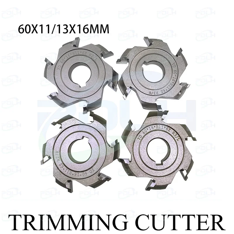 1Pair TCT Fine Trimming Cutter 60x16x11/13mm For NANXING KDT Edge Banding Machine Tool Accessories