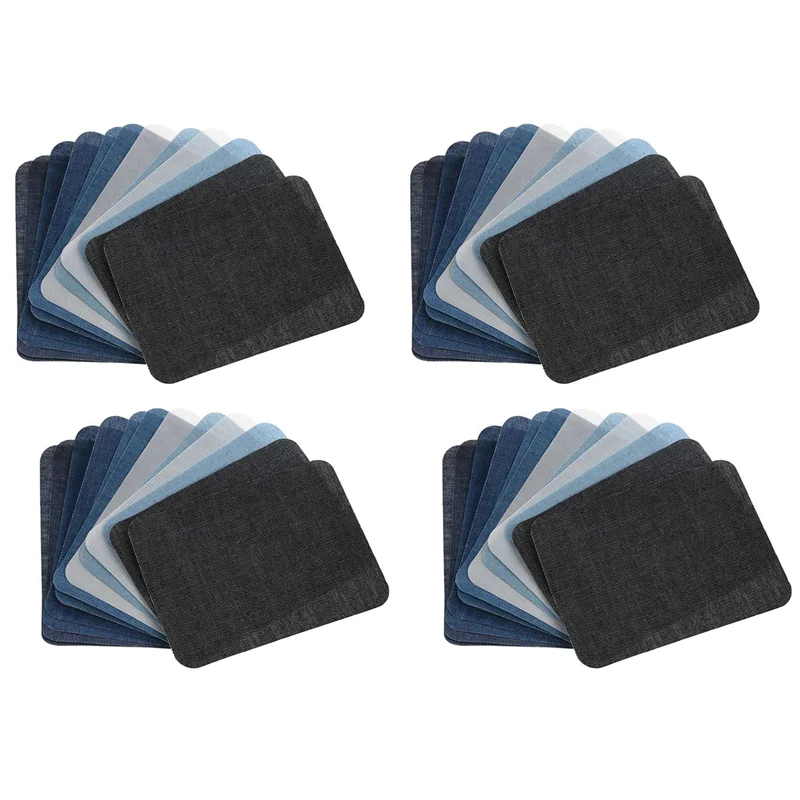 

ASDS-40Pcs Thermal Sticky Iron On Mending Patches Jeans Bag Hat Repair Decor Design