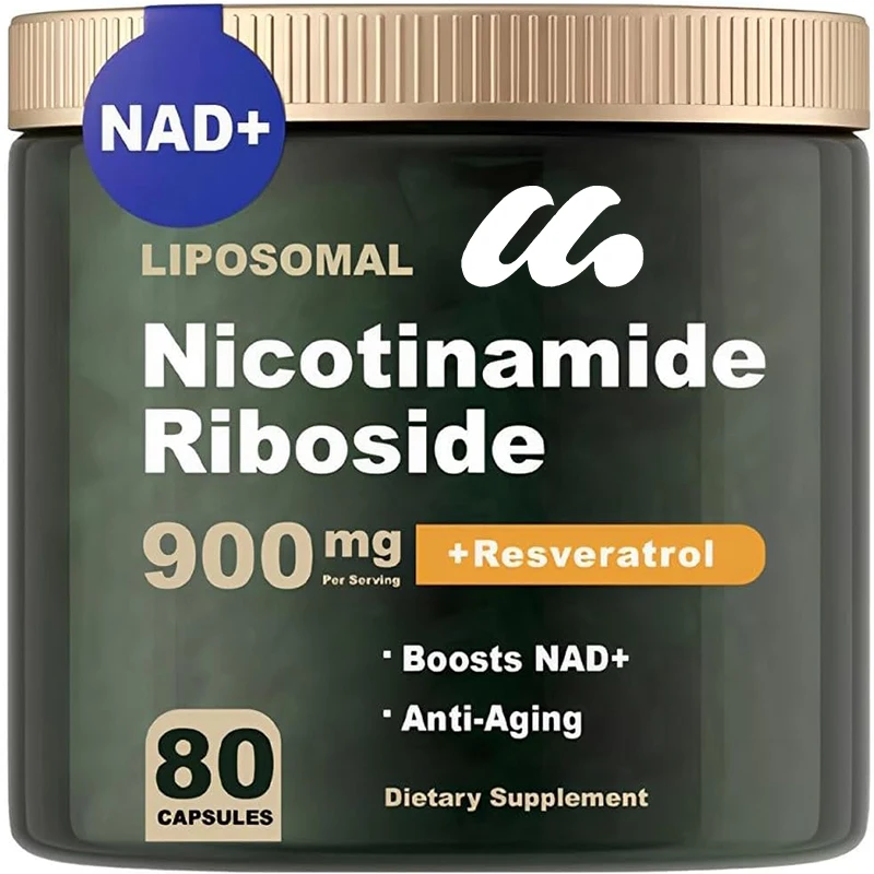 

NAD+Supplement - Liposomal Nicotinamide Nucleoside 900mg Resveratrol Quercetin - Used for Anti Aging, Energy, Focus -80 capsules