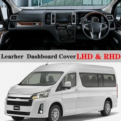 Dashboard Dash Mat Cover PU Leather Pad Sunshade Anti-UV Car Accessories For Toyota hiace G6 H300 h300 2019 2020 2021 2022 2023