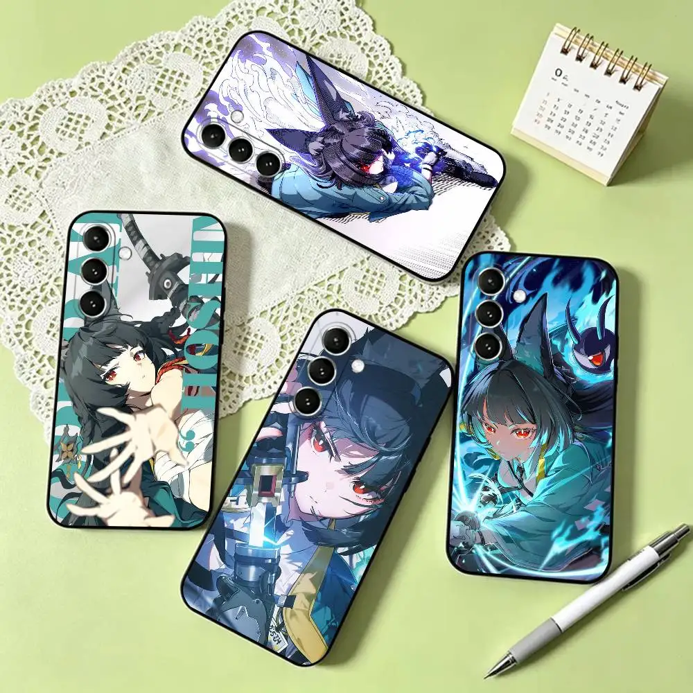 h-Hoshimi m-Miyabi ZZZ Phone Case For Samsung Galaxy A73,A72,A71,A70,A53,A52,A51,Soft Silicone Black Cover
