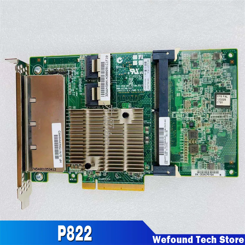 

Для HP P822 Оригинальная карта массива 643379-001 615415-001 615418-B21