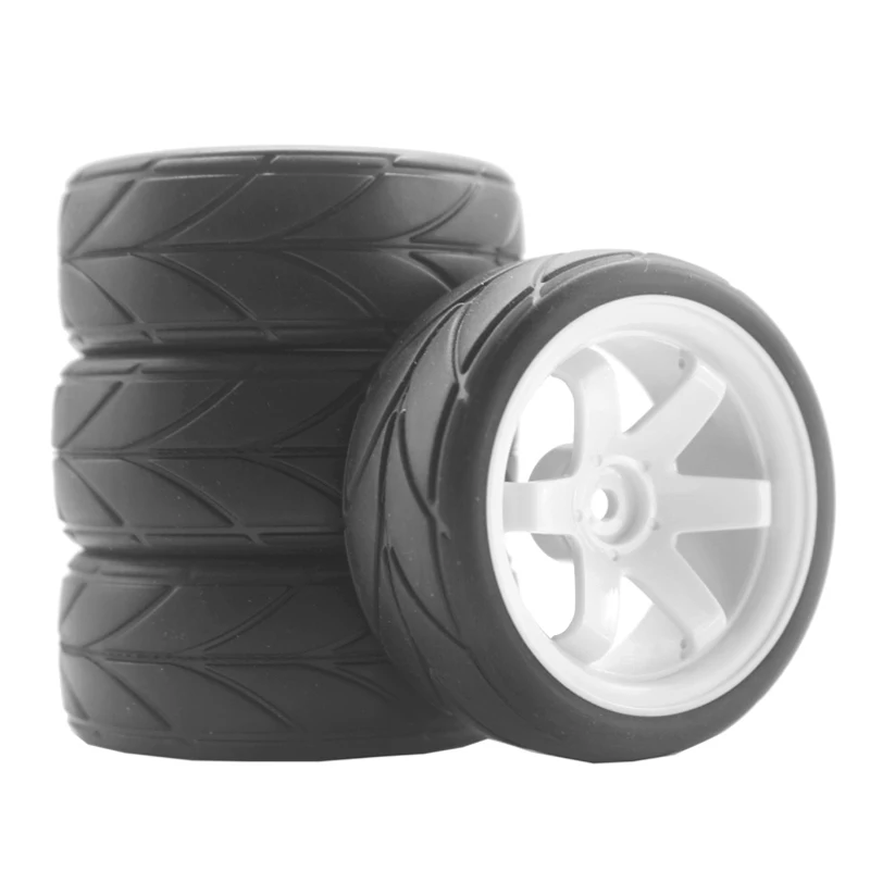 

12mm Hex Wheel Tire Set 4Pcs Durable Off-Road Tyres Upgrade Accessories for WLtoys 144001 1/10 1/18 RC Car