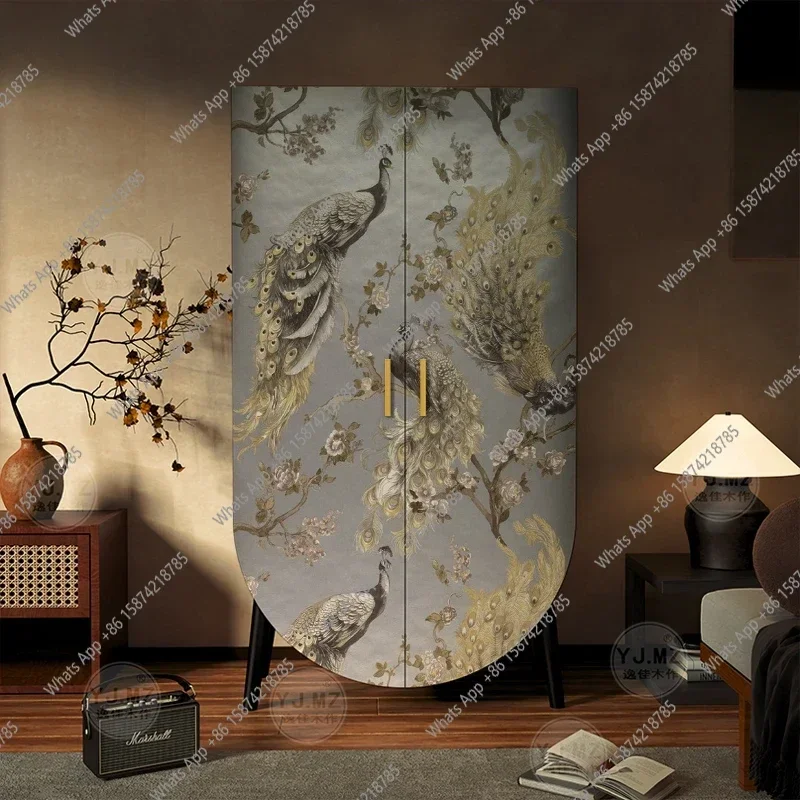 

SS Display Partitions Wardrobe Storage Organizer Bedroom Clothes Wardrobe Simple Nightstands Display Wooden Armario Furniture