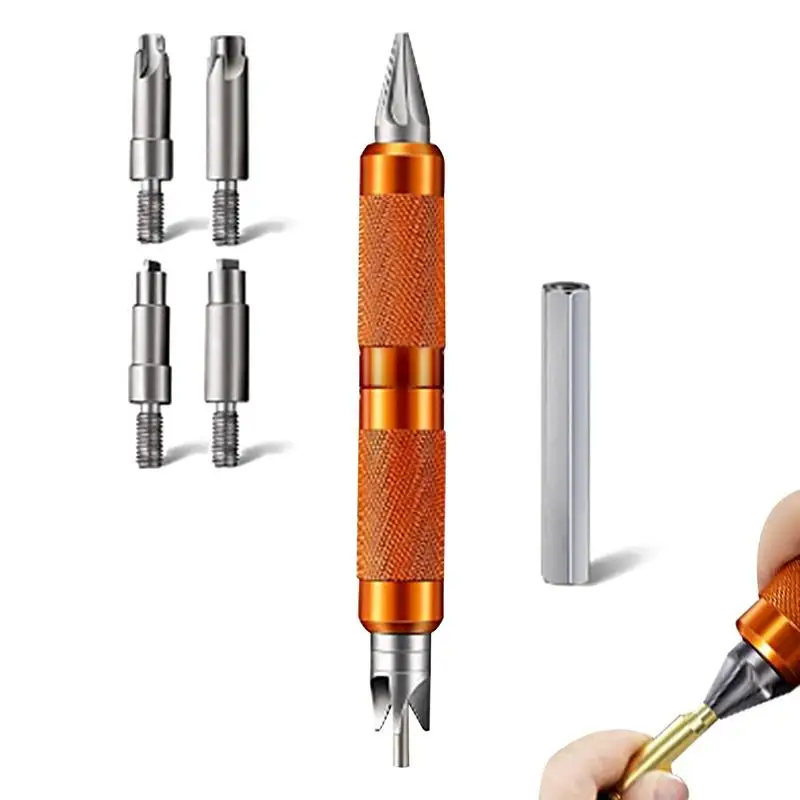 Heavy Duty Deburring And Scraping Kit Router Bit Rotary Deburr Remover Metal External Chamfer Deburring Tool Hand Debur For Wood