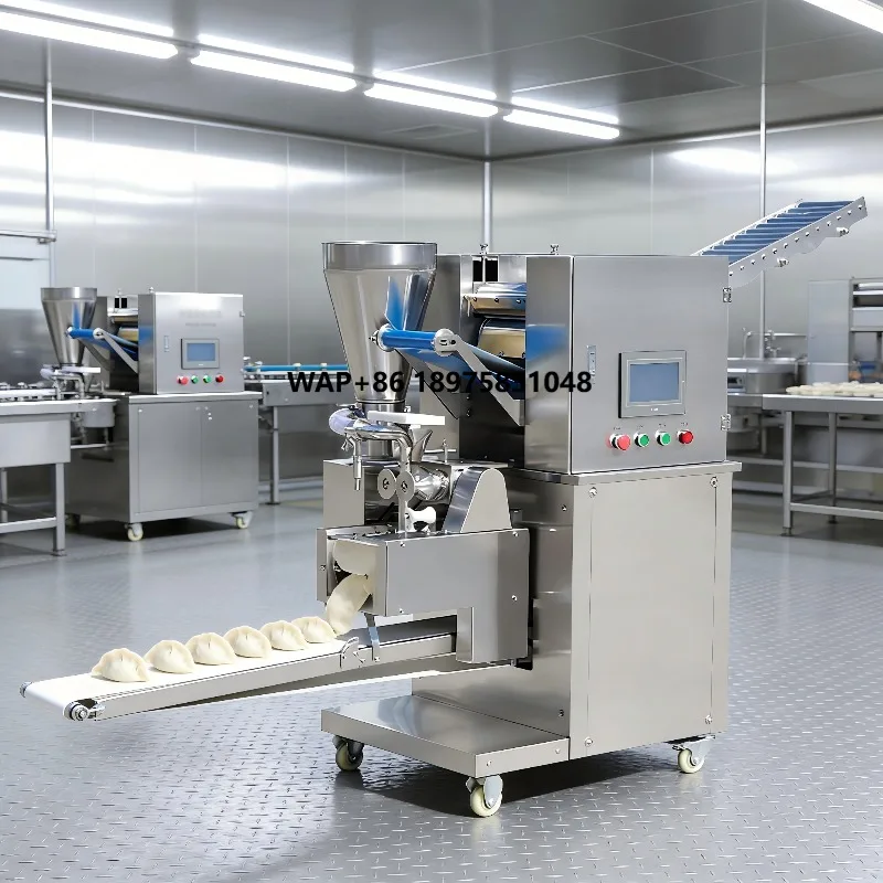 Professional automatic dumpling filling machine and Samosa dumpling making machine for the food industry, made of 304 stainless