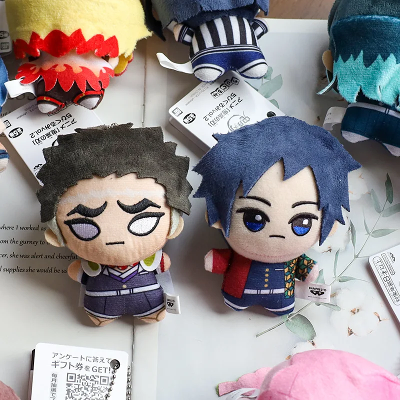 12cm Anime Demons Slayers Plush Keychain Tomioka Giyu Kamado Tanjirou Kamado Nezuko Agatsuma Zenitsu Shinazugawa Genya Doll Gift