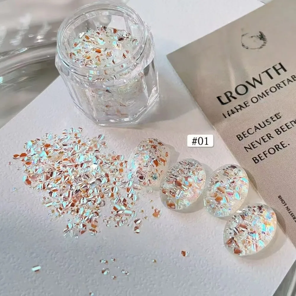 Fashion Glitter Nail Art Sequins Blinking Nail Art DIY Nail Art Charms Sequins Flash Nail Art