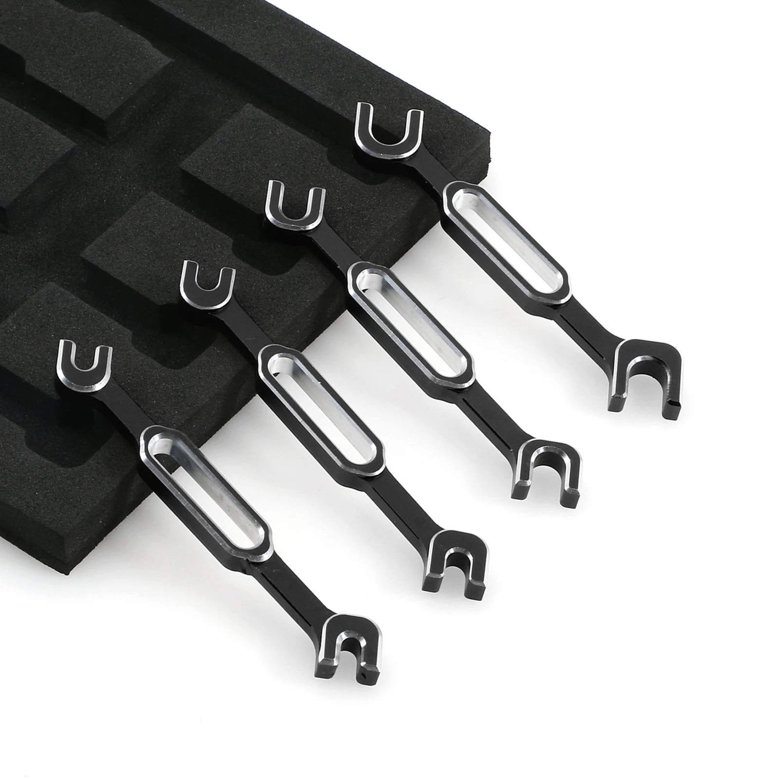 4 szt. Kluczy 3/3.2/3.5/3.7/4/5/5.5/6 mm do nakrętek śrubowych, narzędzie uniwersalne do usuwania przegubów kulowych do samochodów RC, dronów i łodzi