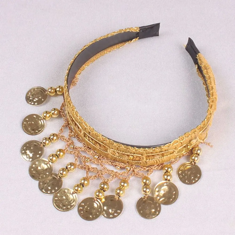 تاج طوق هندي مدرج لرأس الرقص ، إكسسوارات أداء المسرح ، طوق السلسلة