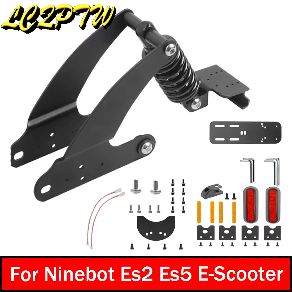 

Modificted Rear Suspension Kit with Reflective Shell For Segway Ninebot Es2 Es5 Rear Shock Absorber Electric Scooter Accessories