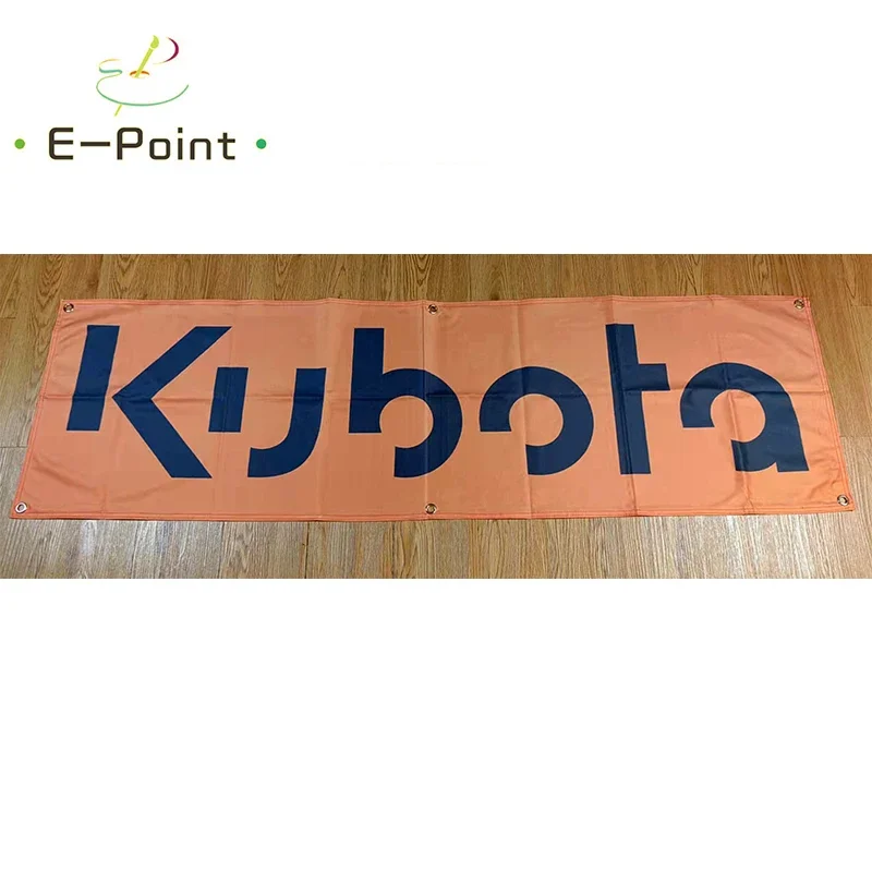 130G 150D Material Japan Kubota Tractor Banner 1.5ft*5ft (45*150cm) Size for Home Flag Indoor Outdoor Decor yhx090