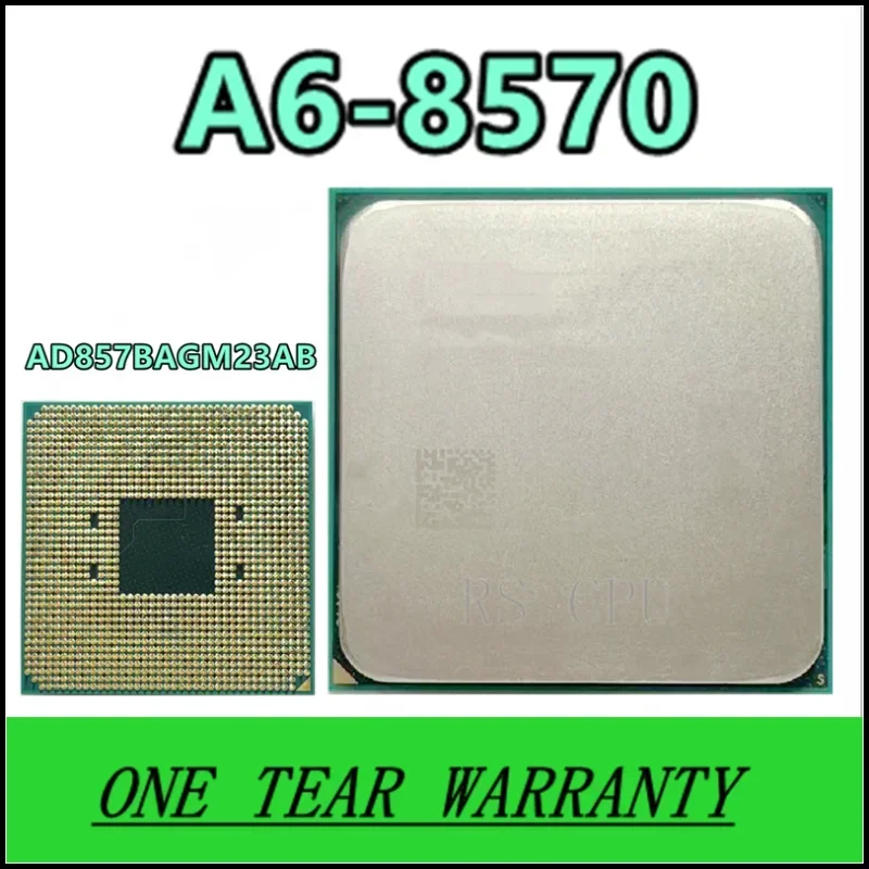 معالج وحدة المعالجة المركزية ثنائي النواة ، A6-8570 ، A6 8570 ، AD857BAGM23AB ، 3.5 GHz ، مقبس AM4 ، 8500