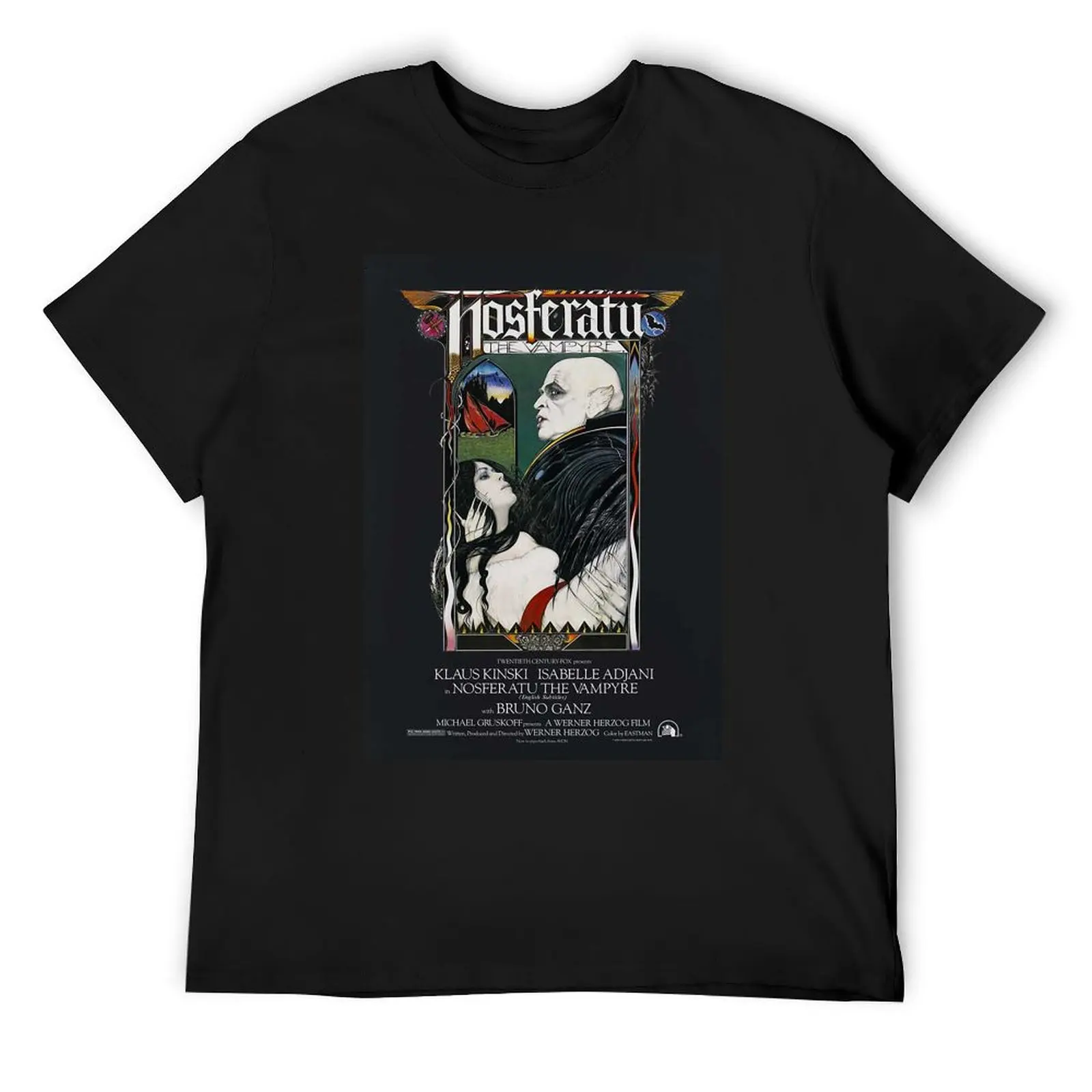 Nosferatu Movie Poster T-Shirt boys whites tops oversizeds graphics mens t shirts top quality